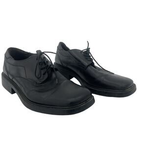 Tosi Black Leather Oxford Dress Shoes Men's Size 12 Preowned